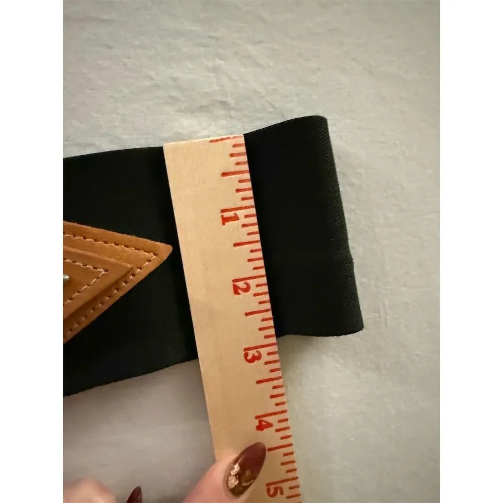 Women's Y2K Vintage Black‎ Stretch Waist Cincher Belt S